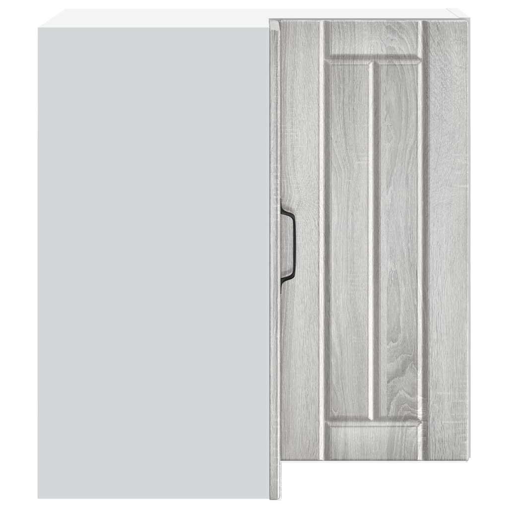 Kitchen Wall Corner Cabinet "Lucca" Grey Sonoma Engineered Wood