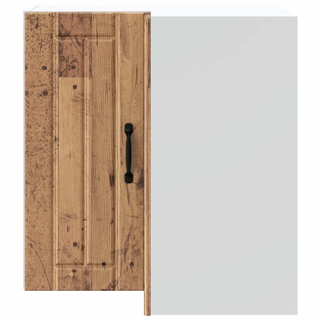Kitchen Wall Corner Cabinet "Lucca" Old Wood Engineered Wood