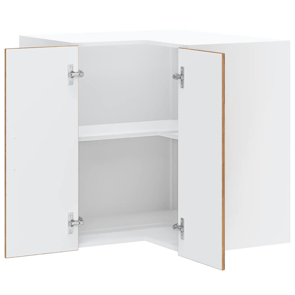 Kitchen Wall Corner Cabinet "Lucca" Old Wood Engineered Wood