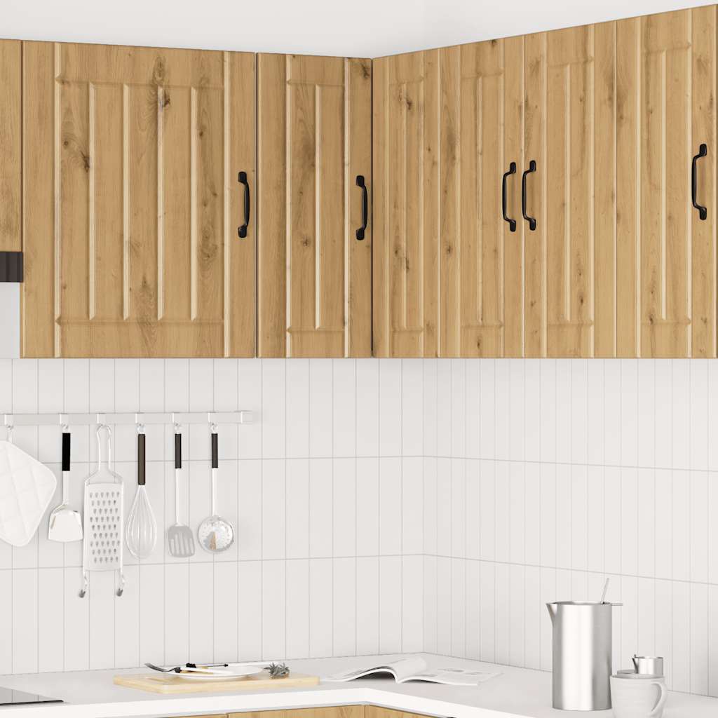 vidaXL Kitchen Wall Corner Cabinet Lucca Artisan Oak Engineered Wood