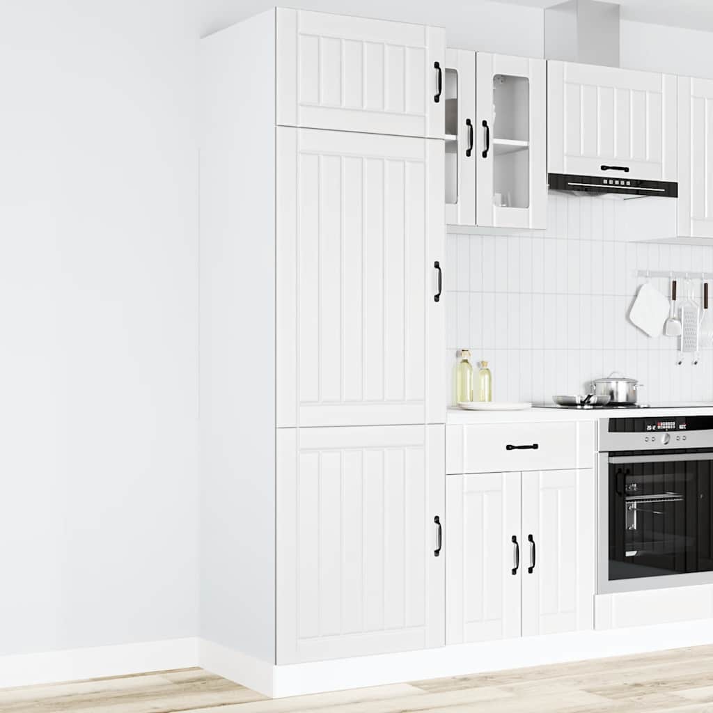 Kitchen Cupboard "Lucca" White Engineered Wood