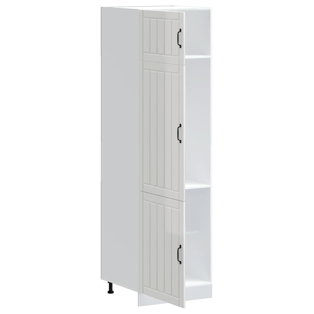 vidaXL Kitchen Cupboard Lucca High Gloss White Engineered Wood