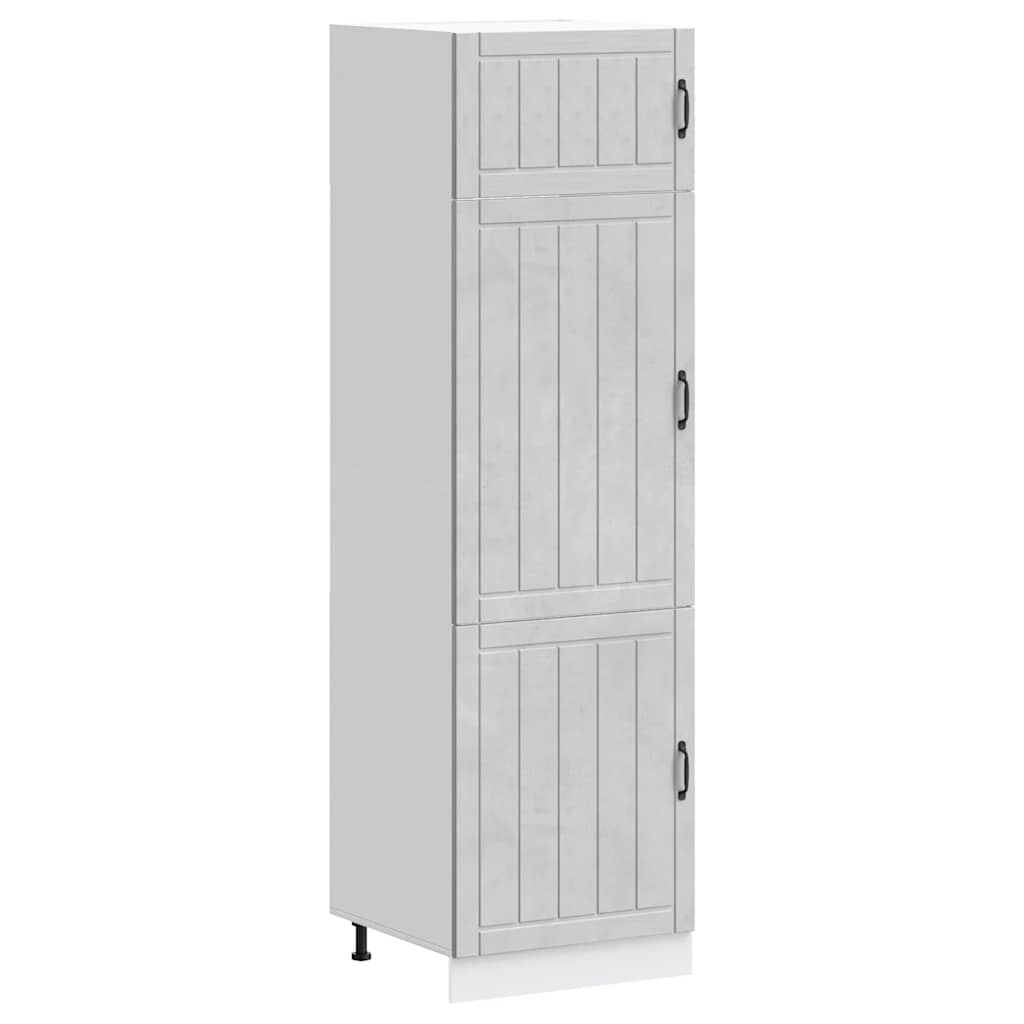 Kitchen Cupboard "Lucca" Concrete Grey Engineered Wood