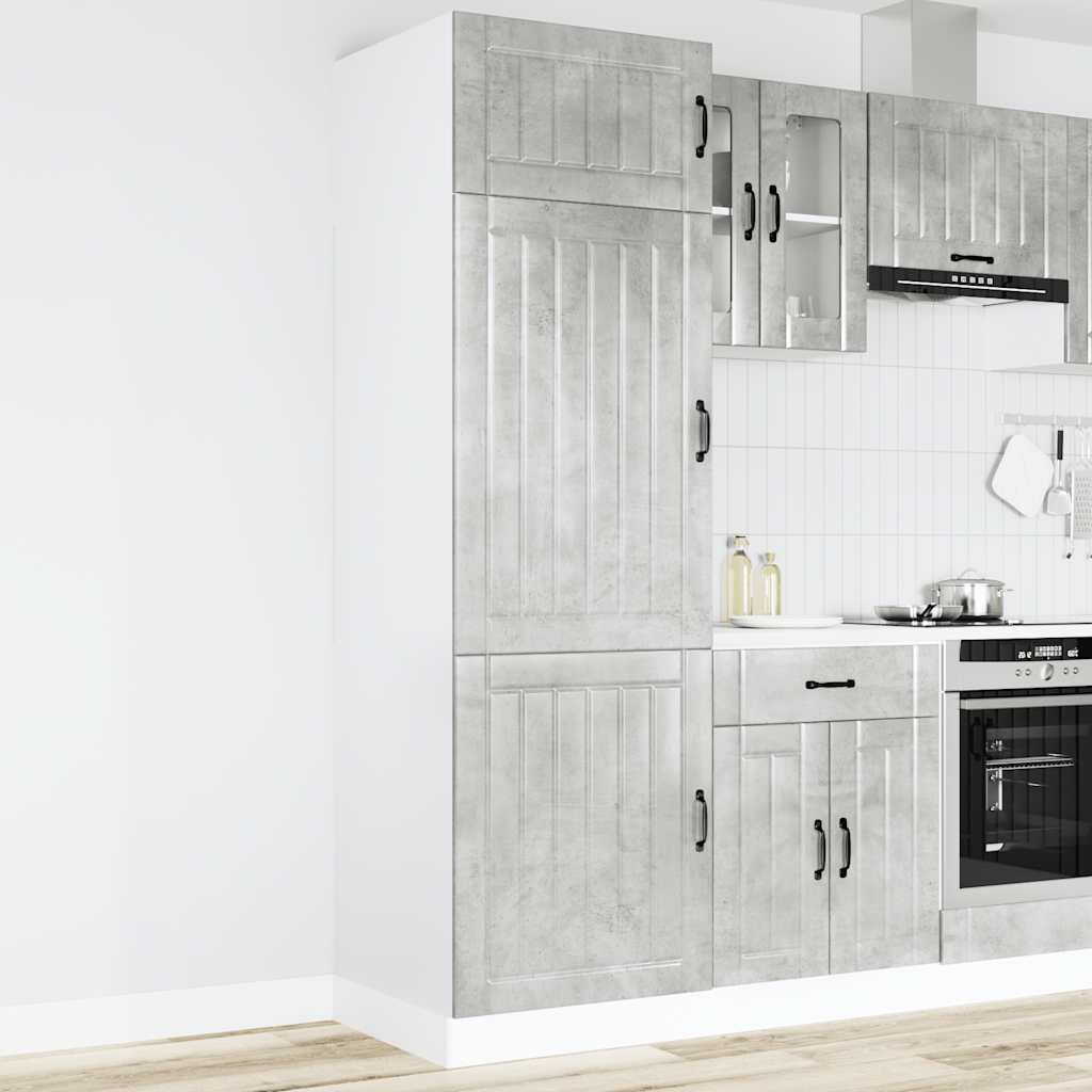 Kitchen Cupboard "Lucca" Concrete Grey Engineered Wood
