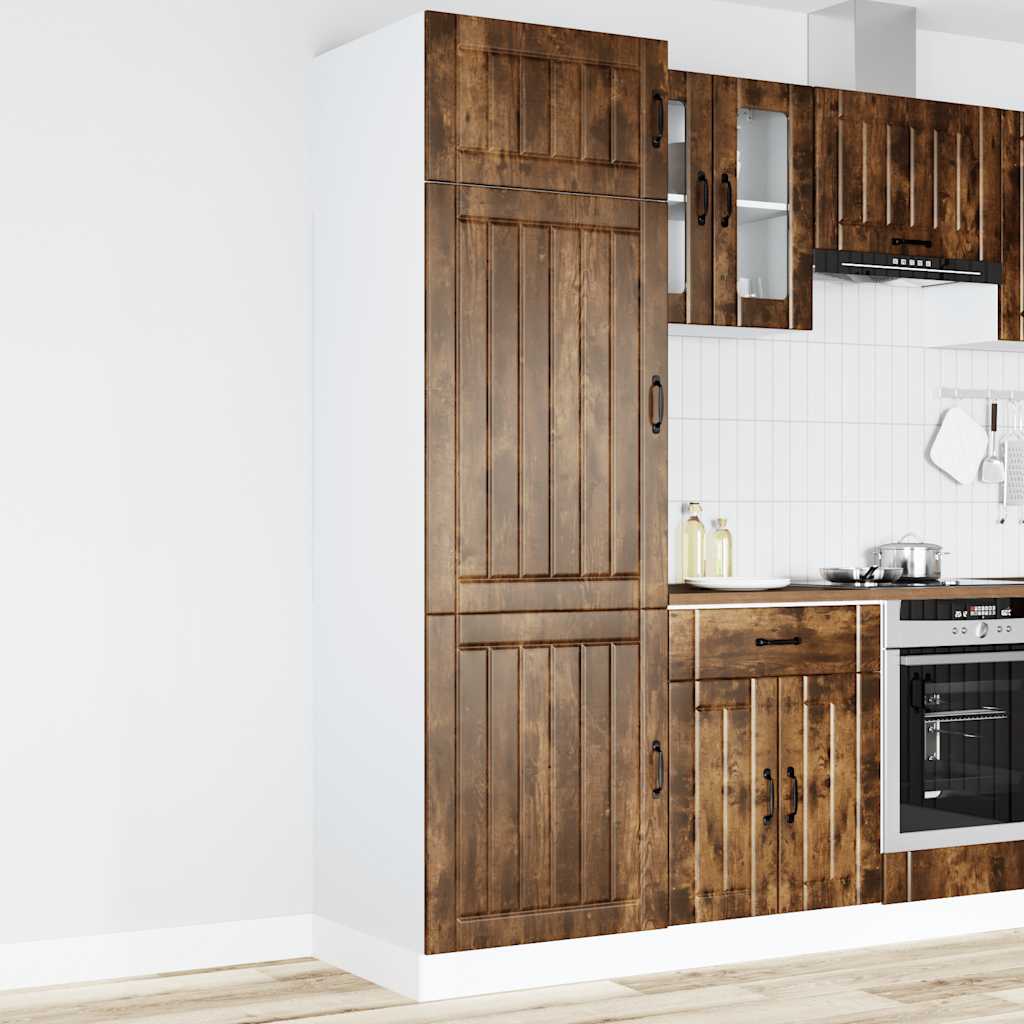 vidaXL Kitchen Cupboard Lucca Smoked Oak Engineered Wood