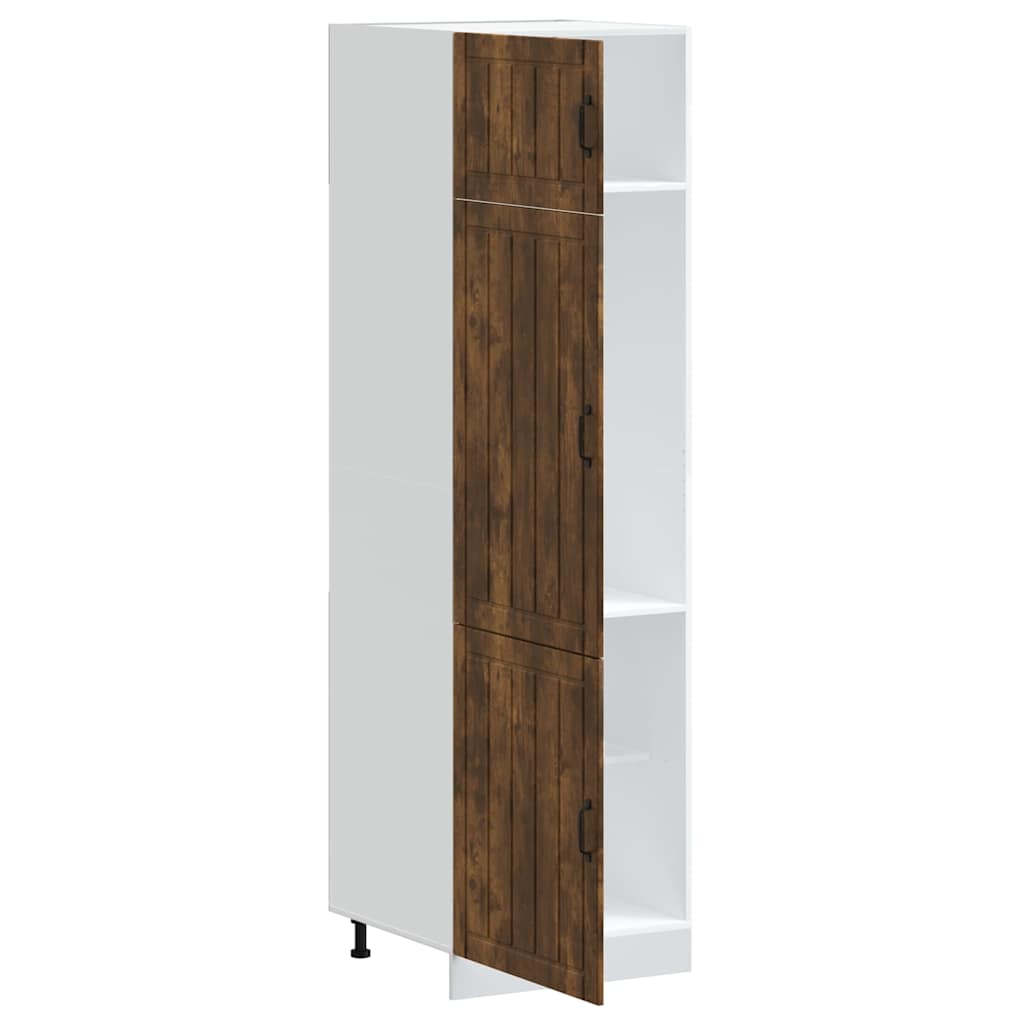 Kitchen Cupboard "Lucca" Smoked Oak Engineered Wood