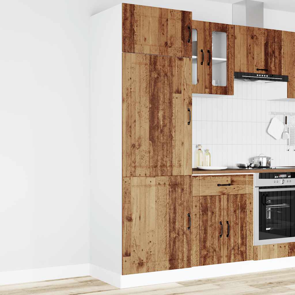 vidaXL Kitchen Cupboard Lucca Old Wood Engineered Wood