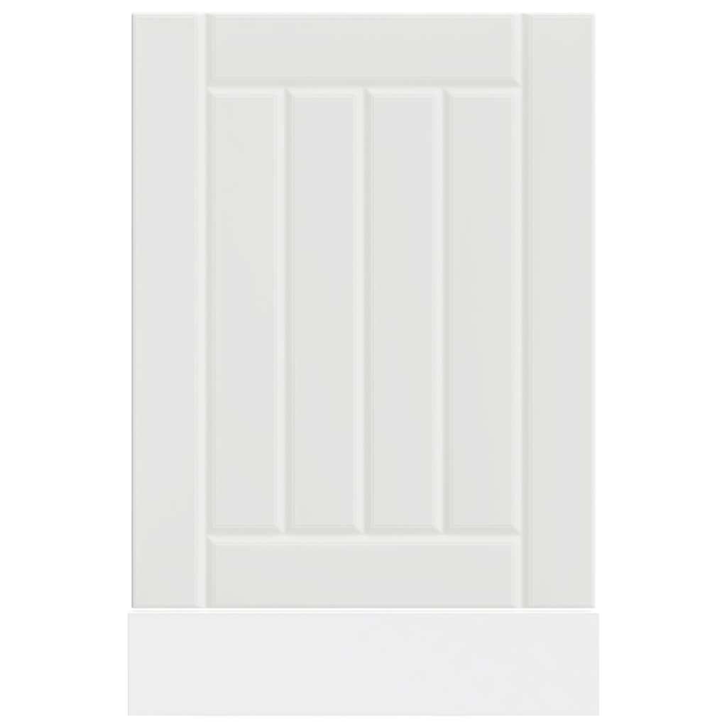 Dishwasher Panel "Lucca" White Engineered Wood