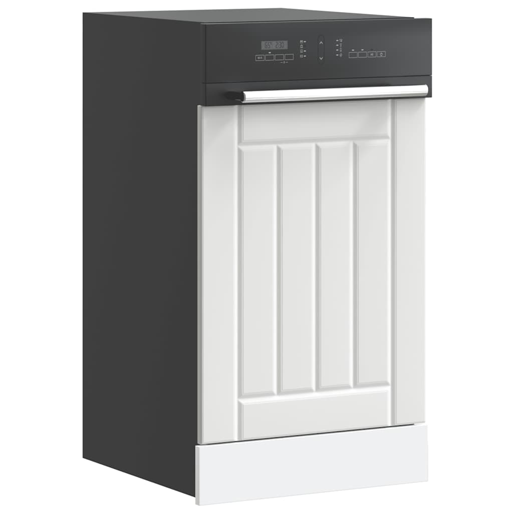 Dishwasher Panel "Lucca" White Engineered Wood