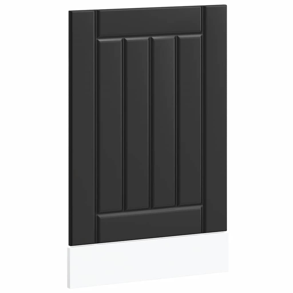 Dishwasher Panel "Lucca" Black Engineered Wood