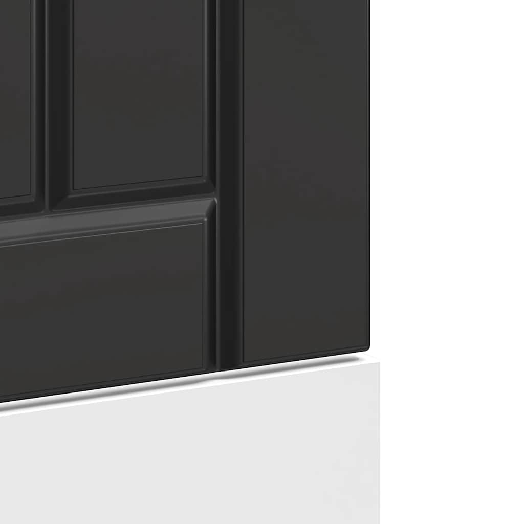 Dishwasher Panel "Lucca" Black Engineered Wood