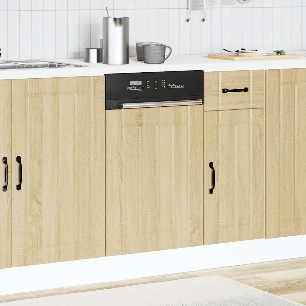 Dishwasher Panel "Lucca" Sonoma Oak Engineered Wood