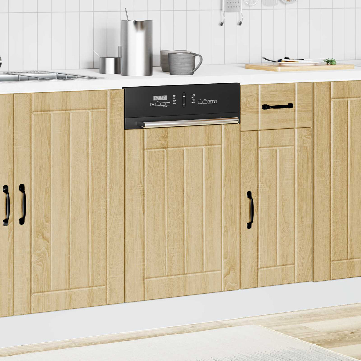 Dishwasher Panel "Lucca" Sonoma Oak Engineered Wood