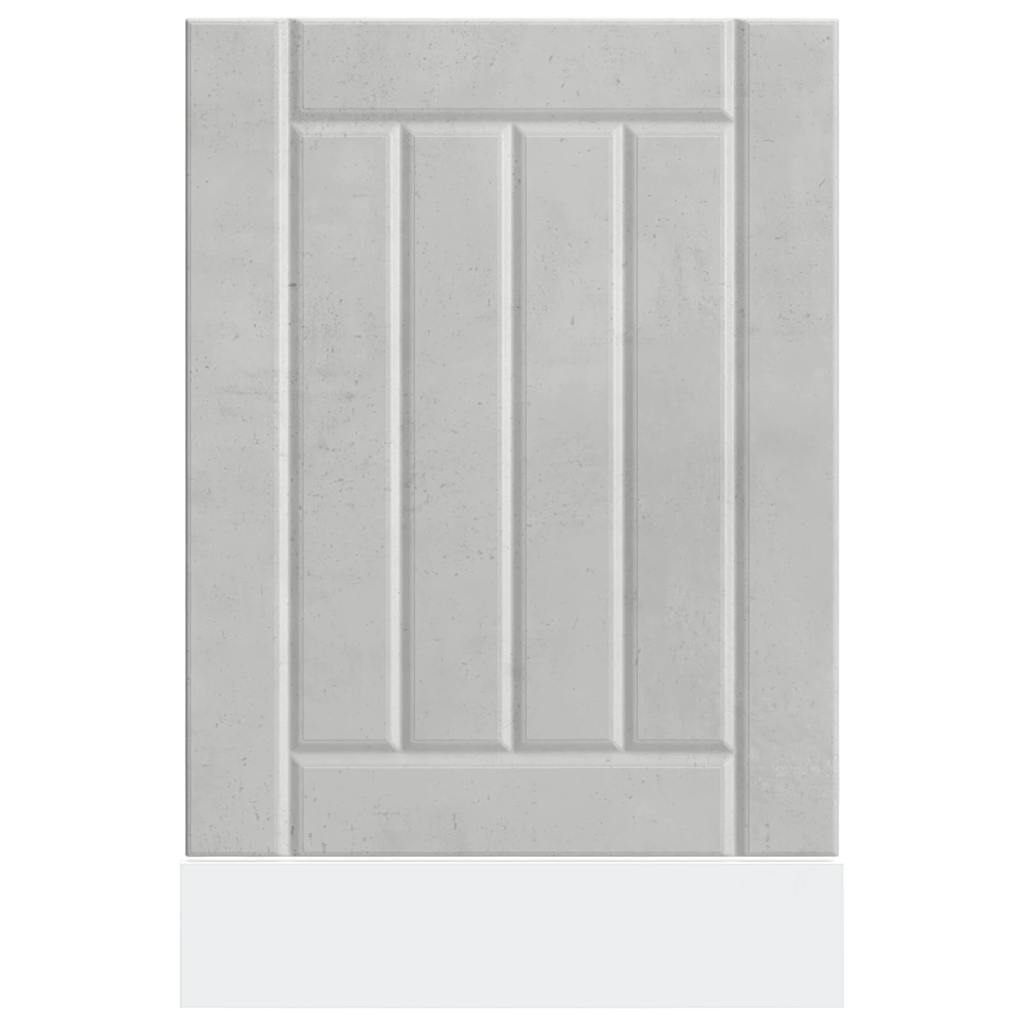 Dishwasher Panel "Lucca" Concrete Grey Engineered Wood