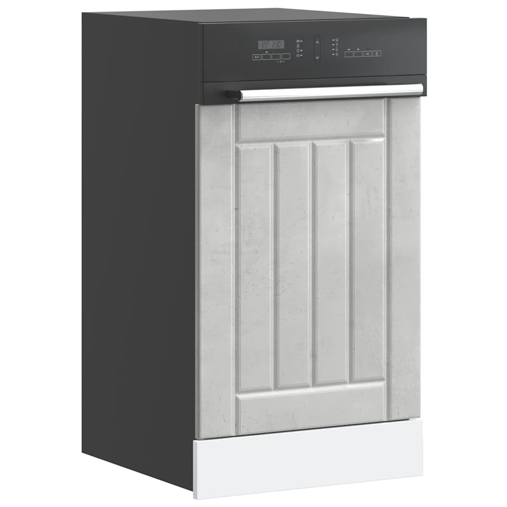Dishwasher Panel "Lucca" Concrete Grey Engineered Wood