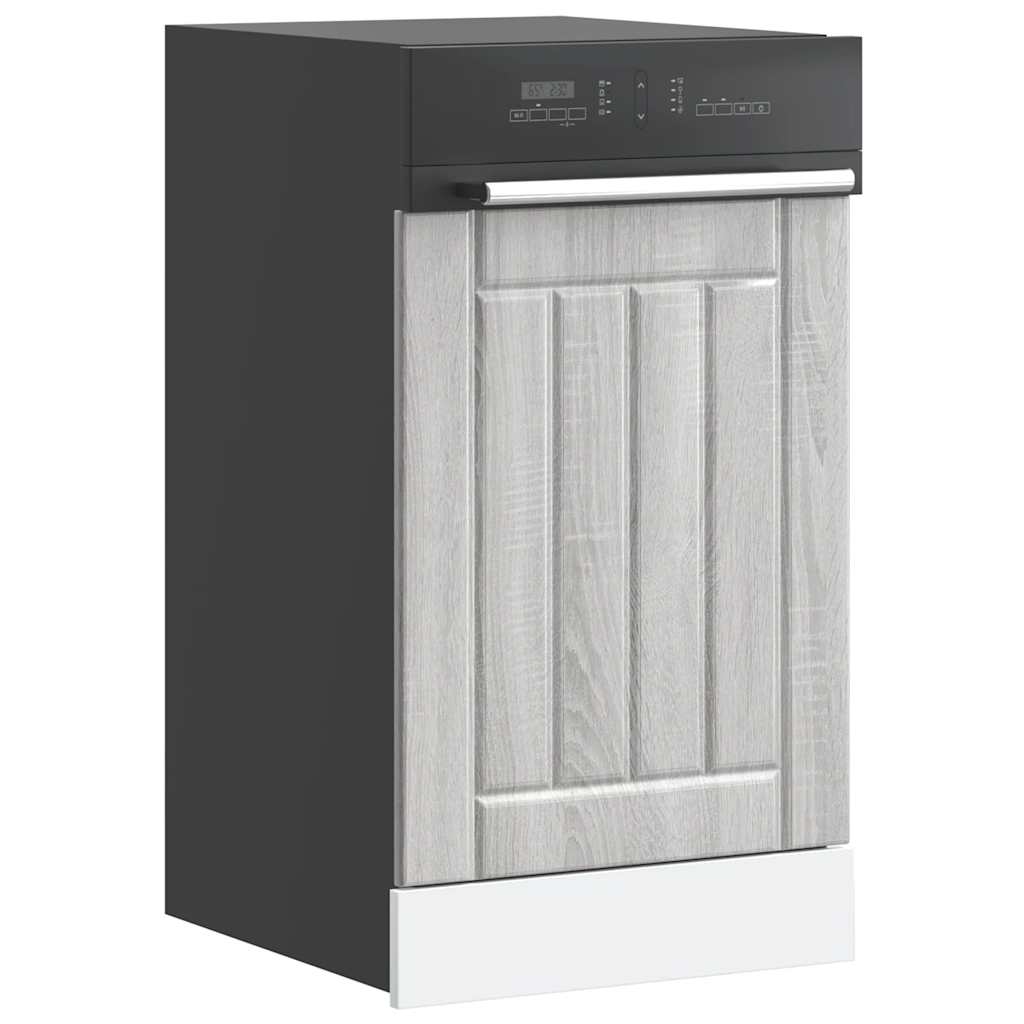 Dishwasher Panel "Lucca" Grey Sonoma Engineered Wood
