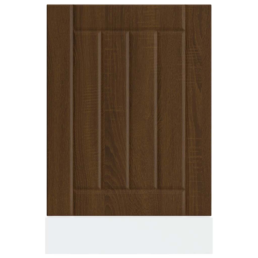 vidaXL Dishwasher Panel Lucca Brown Oak Engineered Wood