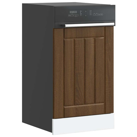 vidaXL Dishwasher Panel Lucca Brown Oak Engineered Wood