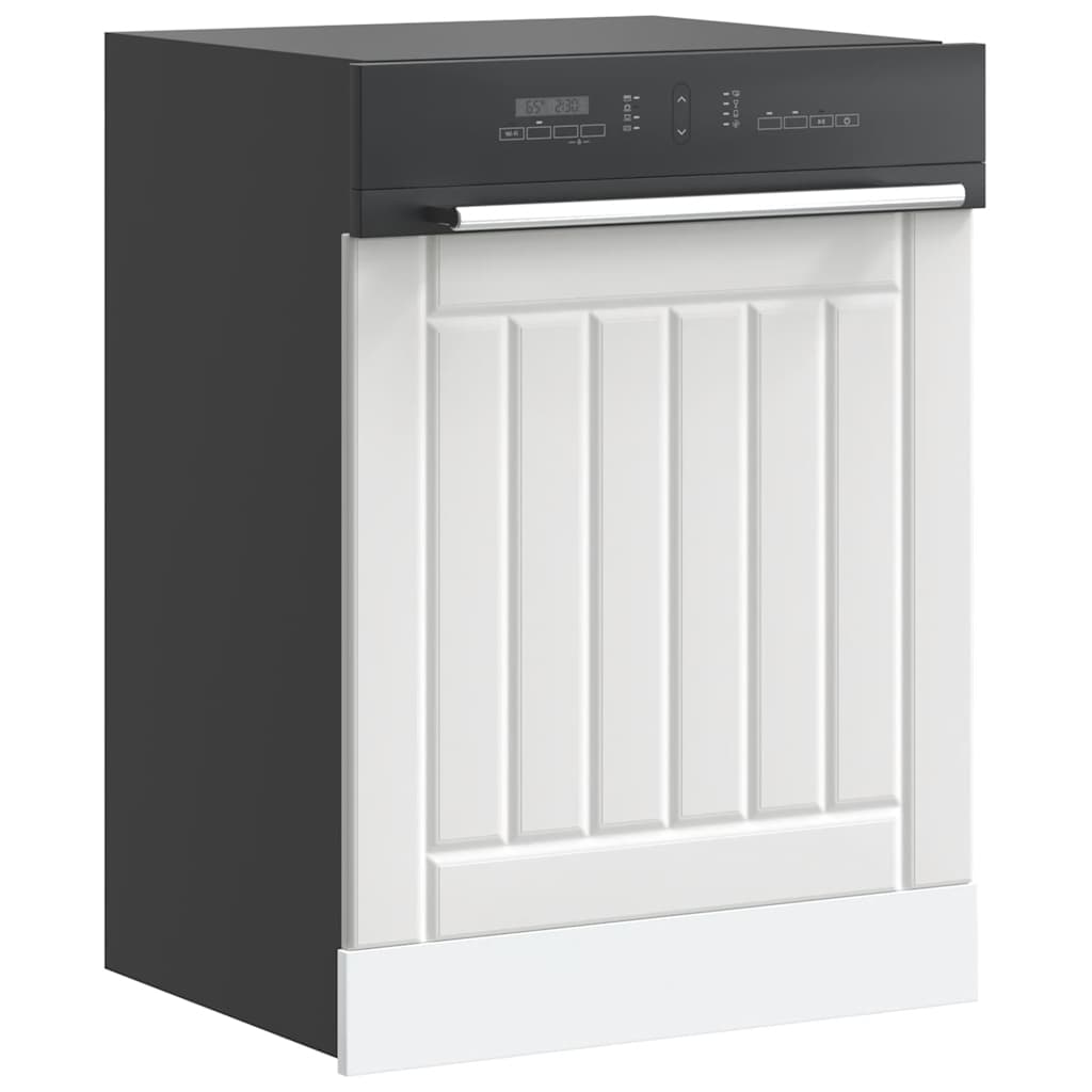Dishwasher Panel "Lucca" White Engineered Wood