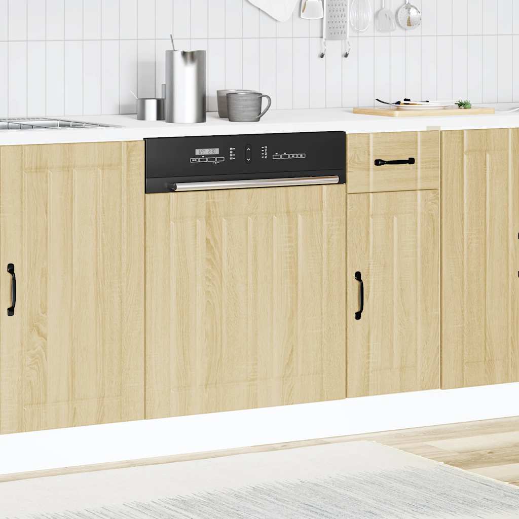 Dishwasher Panel "Lucca" Sonoma Oak Engineered Wood