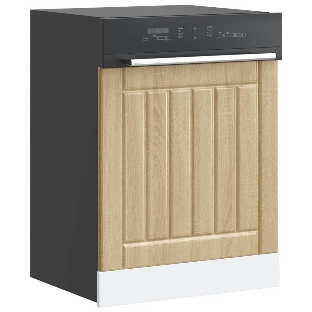 vidaXL Dishwasher Panel Lucca Sonoma Oak Engineered Wood