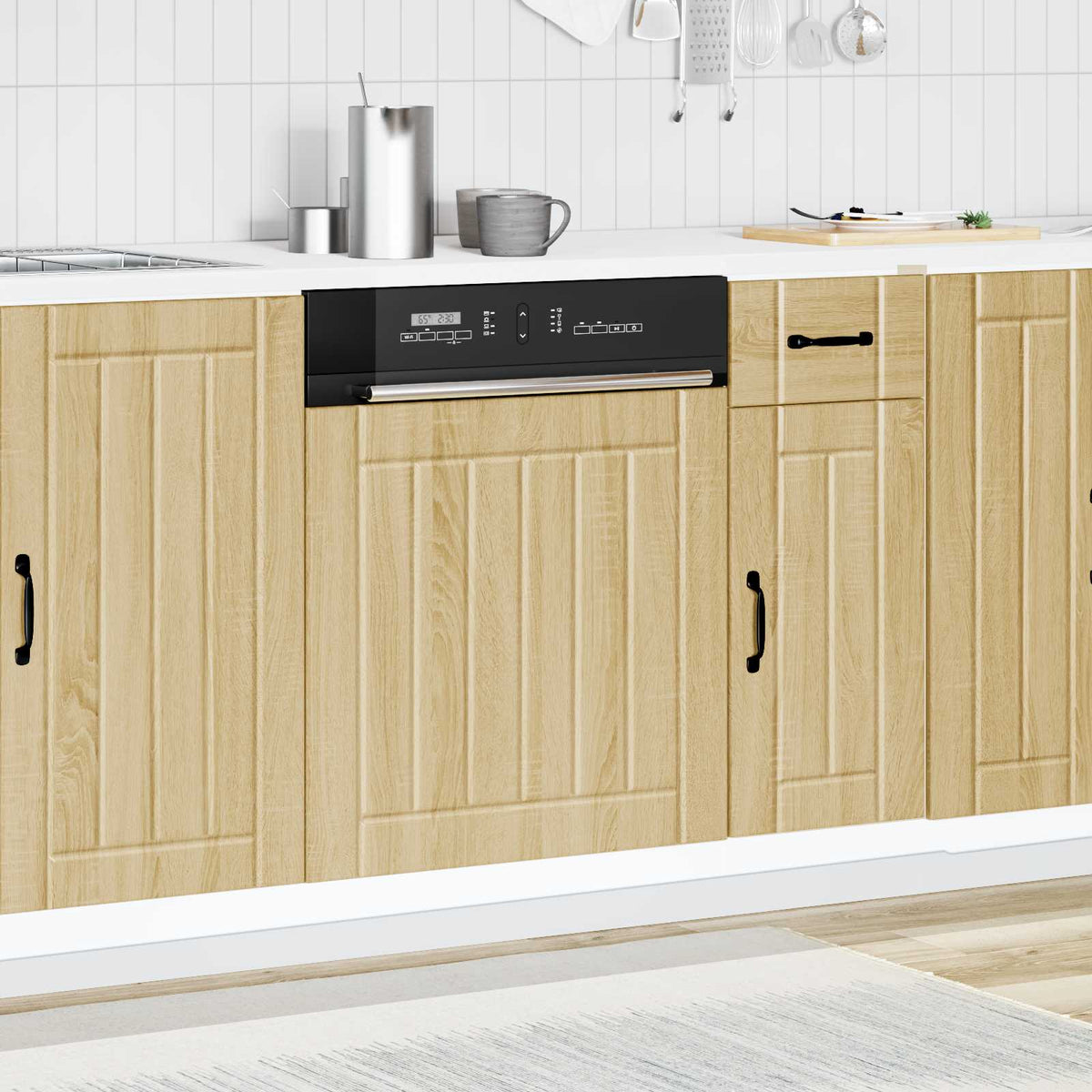 Dishwasher Panel "Lucca" Sonoma Oak Engineered Wood