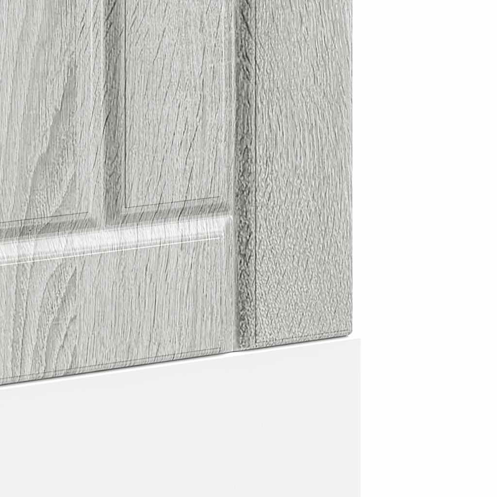 Dishwasher Panel "Lucca" Grey Sonoma Engineered Wood