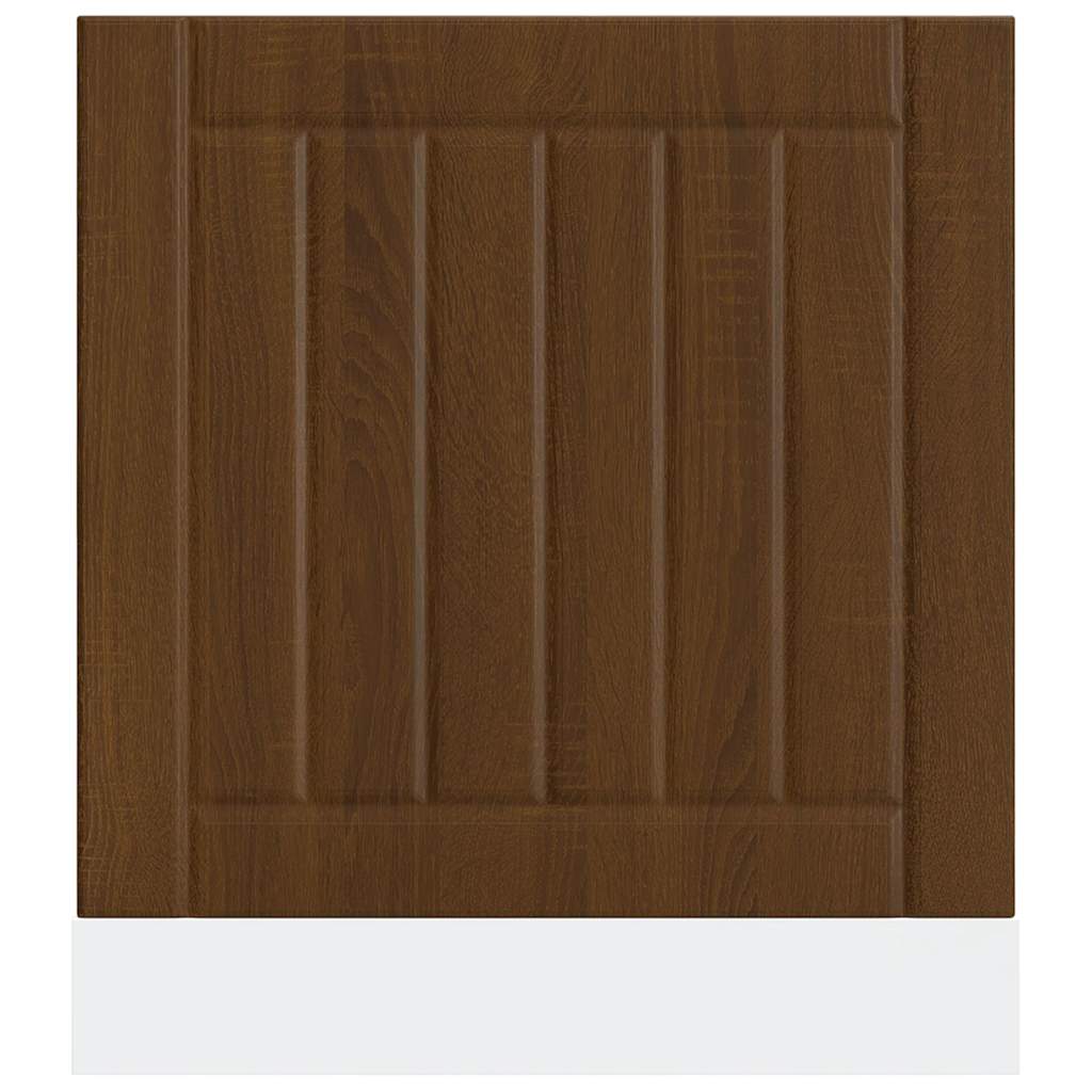 vidaXL Dishwasher Panel Lucca Brown Oak Engineered Wood