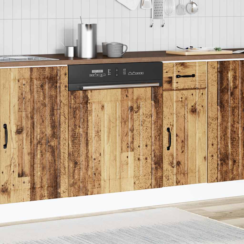 Dishwasher Panel "Lucca" Old Wood Engineered Wood