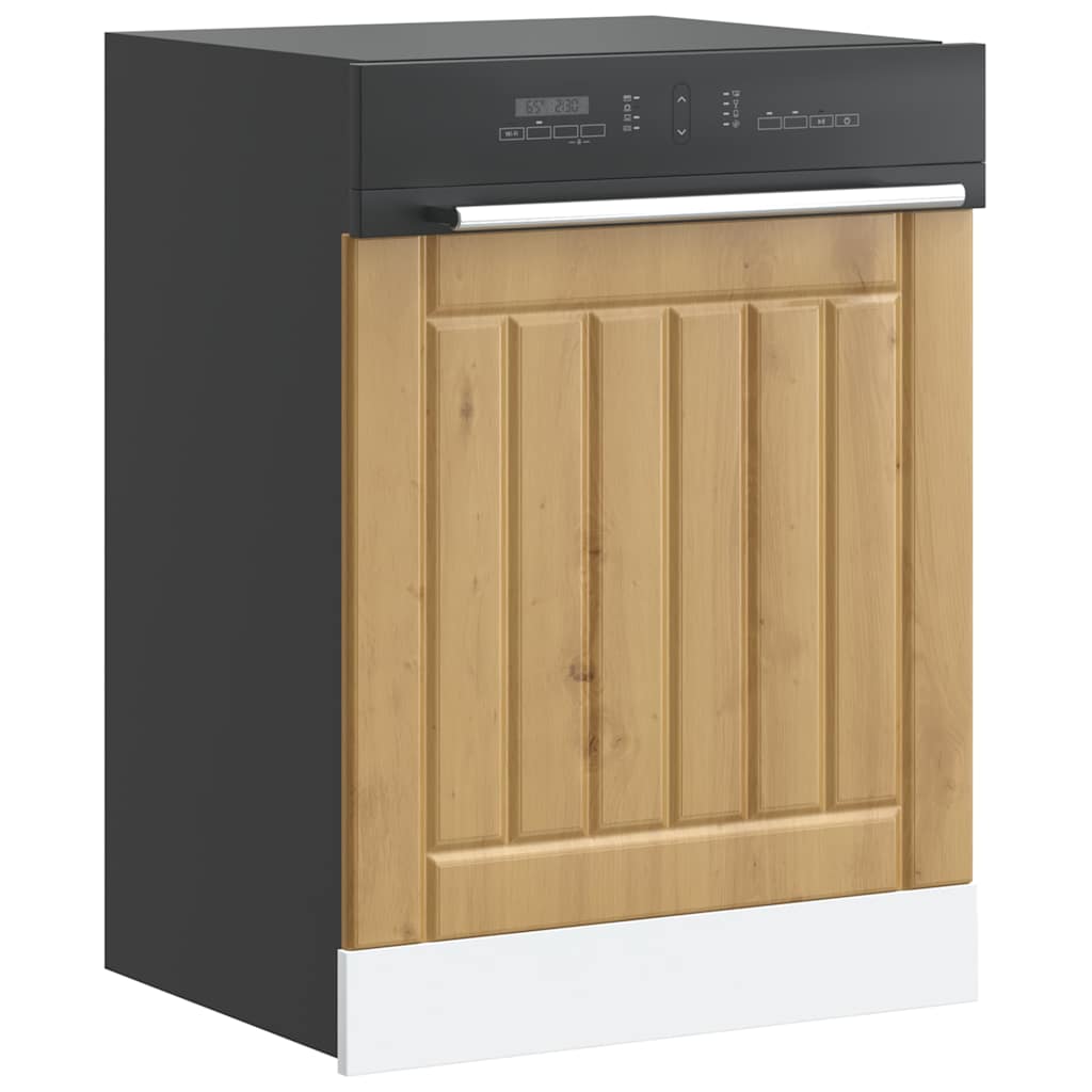 vidaXL Dishwasher Panel Lucca Artisan Oak Engineered Wood