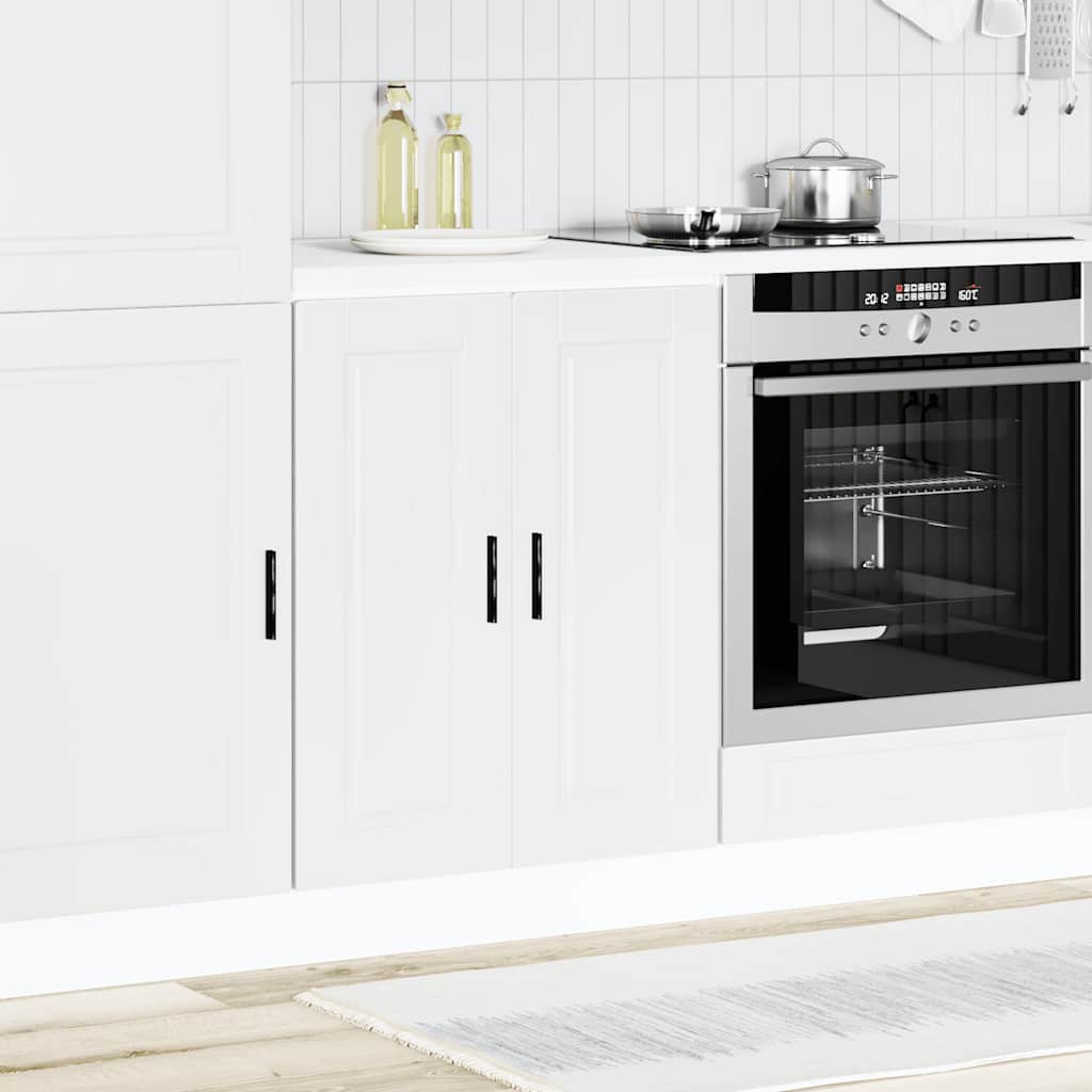 Kitchen Base Cabinet "Porto" White Engineered Wood