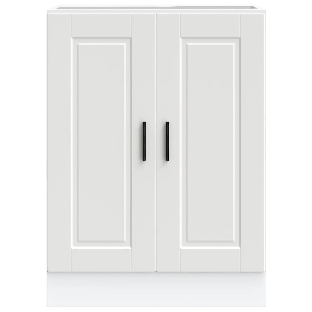 Kitchen Base Cabinet "Porto" White Engineered Wood