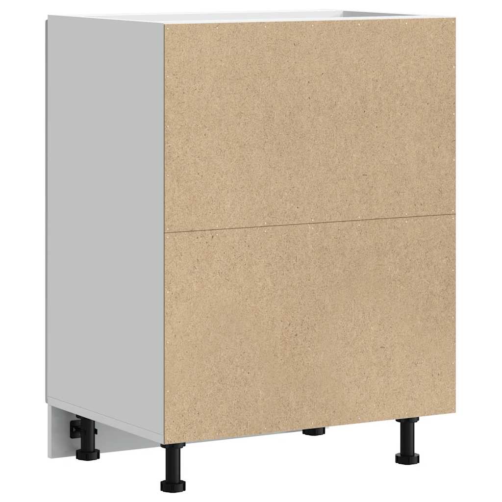 Kitchen Base Cabinet "Porto" White Engineered Wood