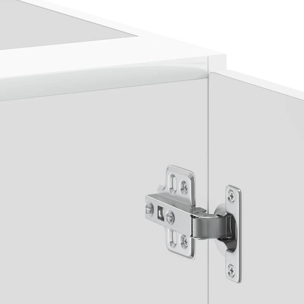 Kitchen Base Cabinet "Porto" High Gloss White Engineered Wood