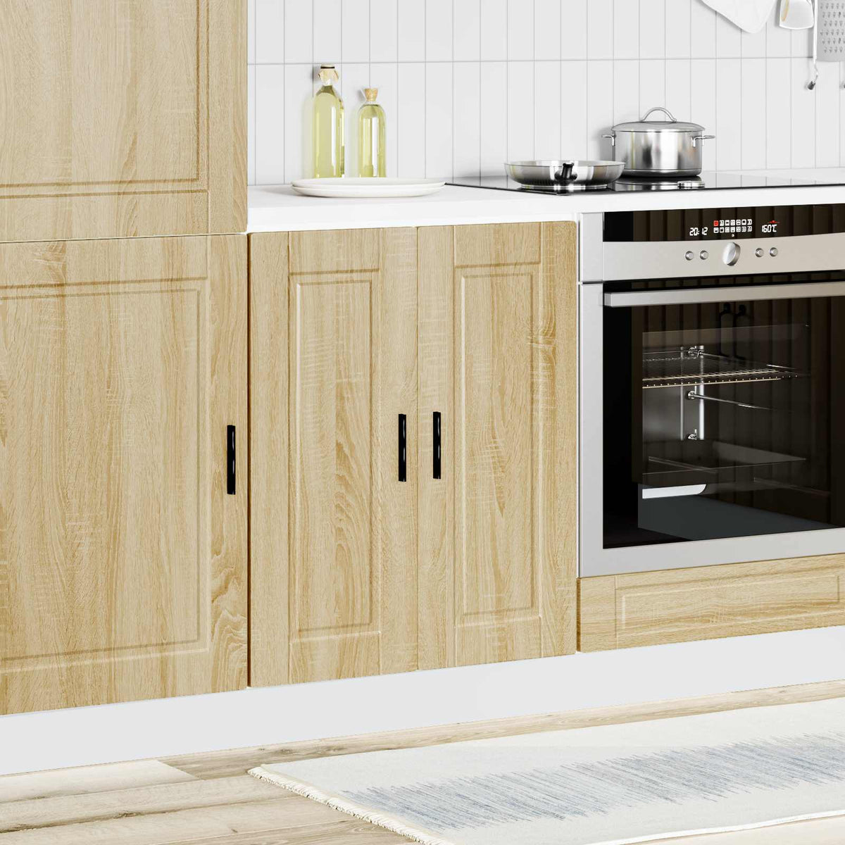 Kitchen Base Cabinet "Porto" Sonoma Oak Engineered Wood