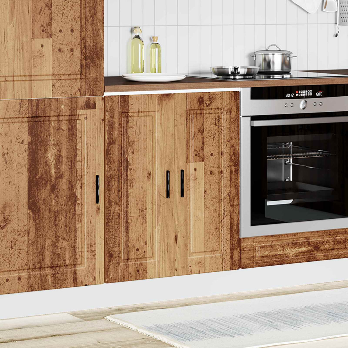 Kitchen Base Cabinet "Porto" Old Wood Engineered Wood