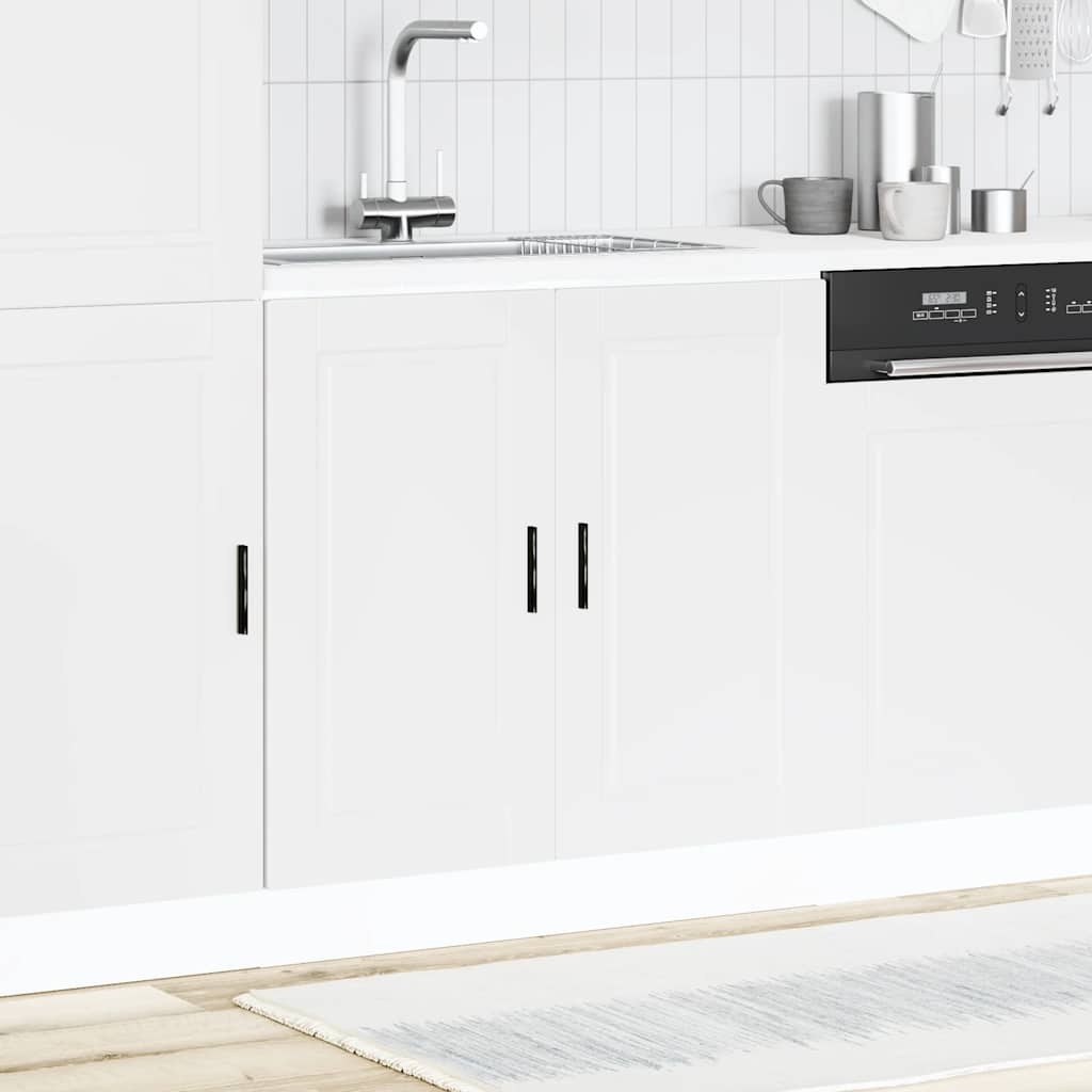 Sink Base Cabinet "Porto" White 80x46x81.5 cm Engineered Wood