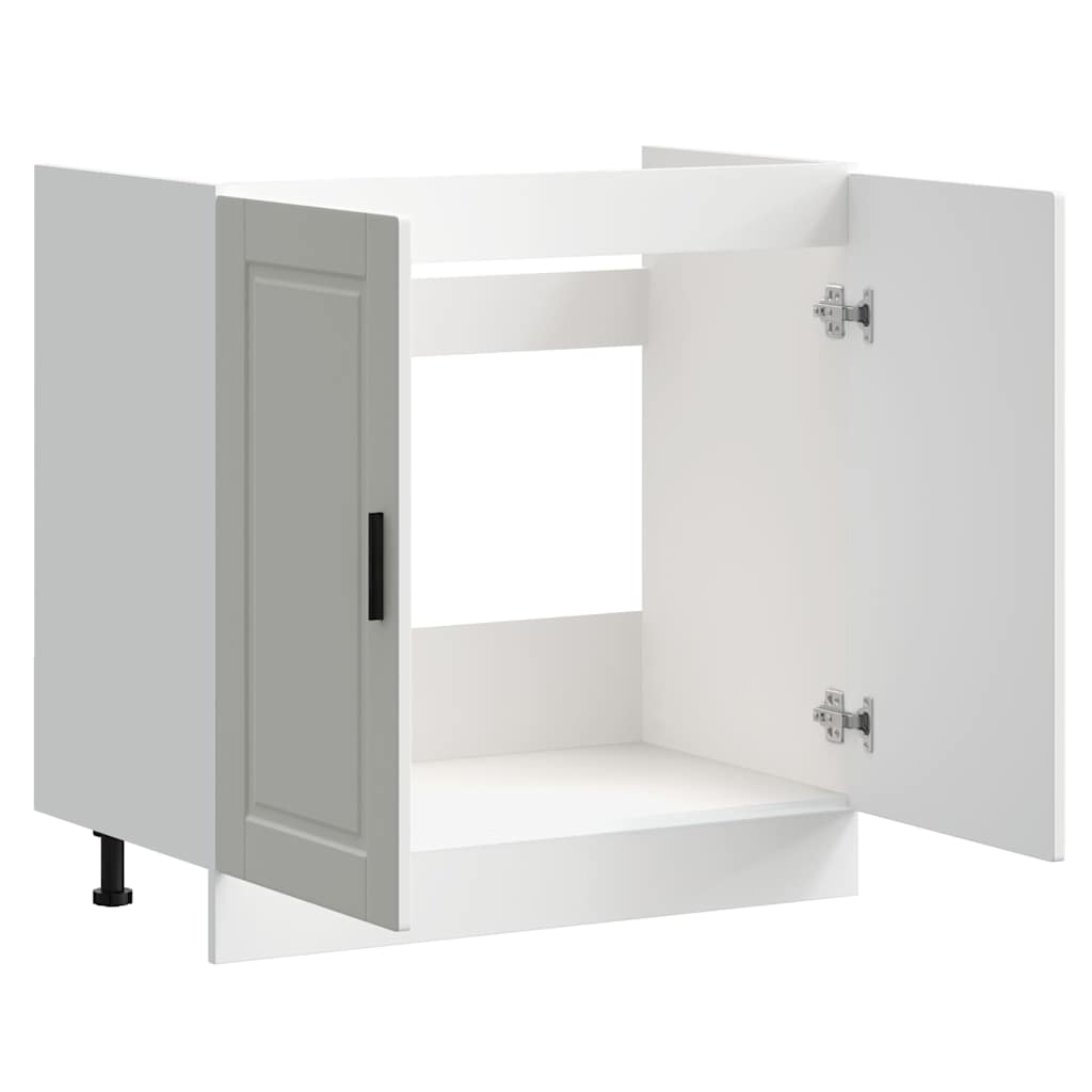 Sink Base Cabinet "Porto" White 80x46x81.5 cm Engineered Wood