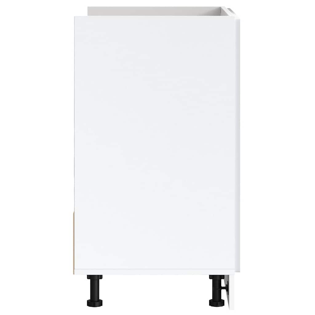 Sink Base Cabinet "Porto" White 80x46x81.5 cm Engineered Wood