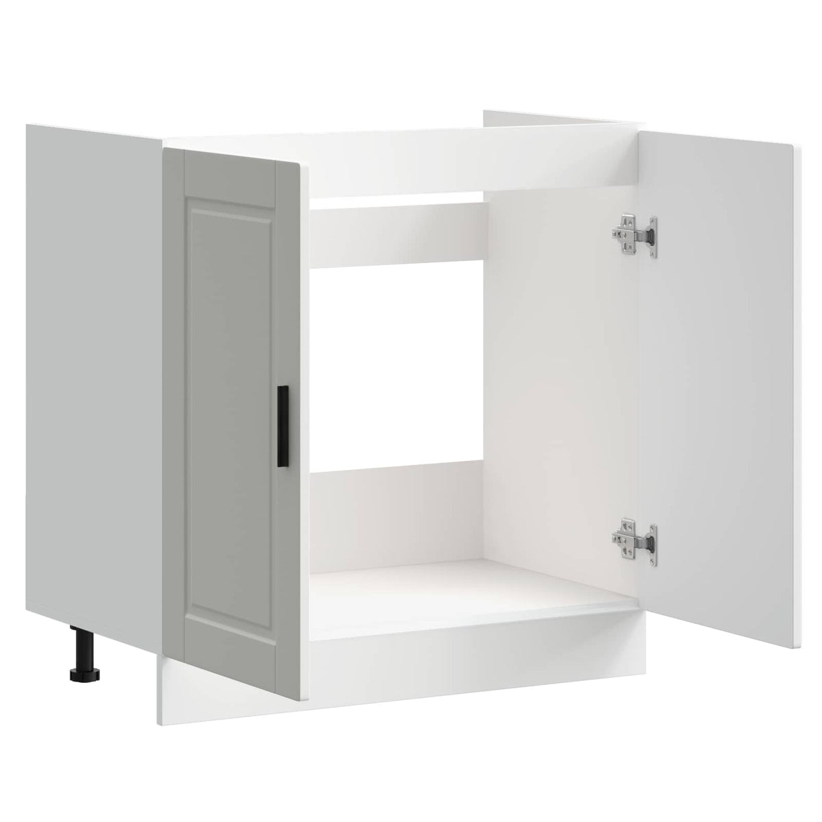 Sink Base Cabinet "Porto" White 80x46x81,5 cm Engineered Wood