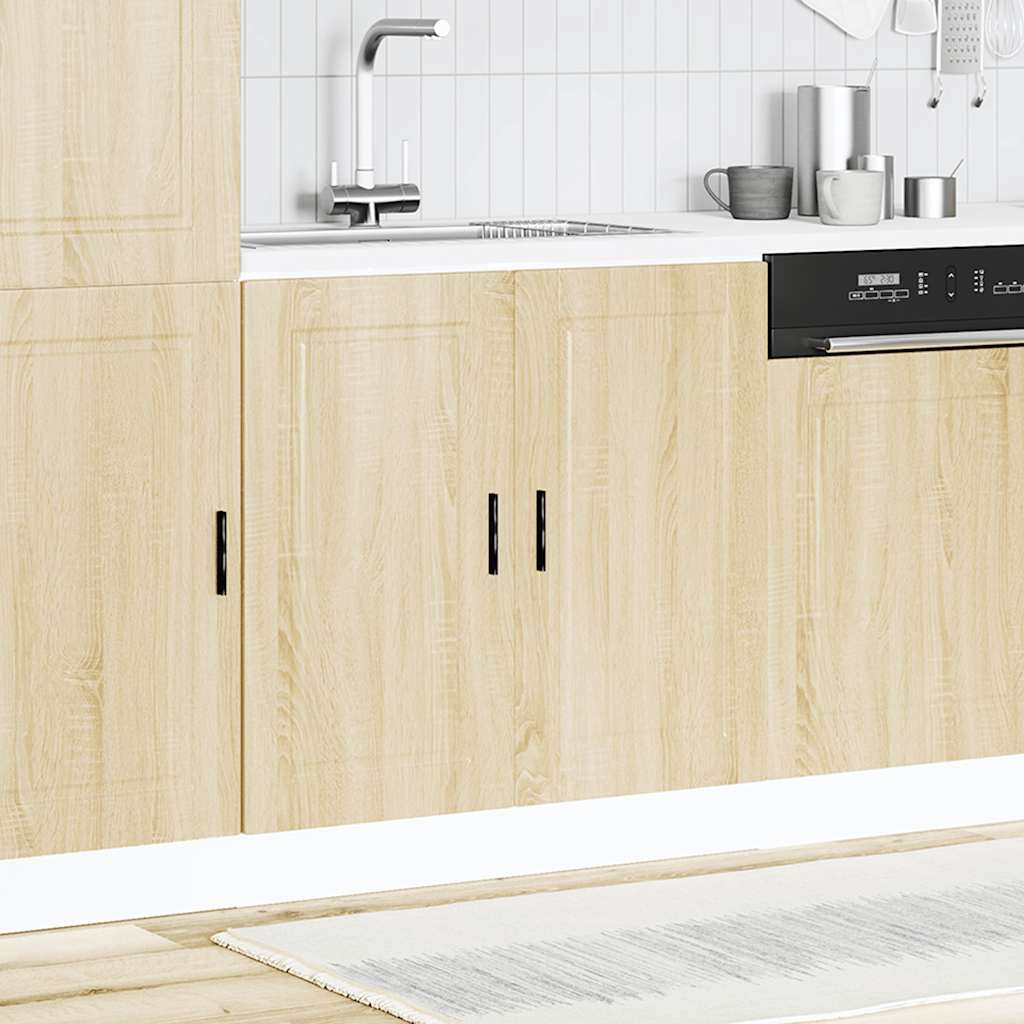 Sink Base Cabinet "Porto" Sonoma Oak 80x46x81.5 cm
