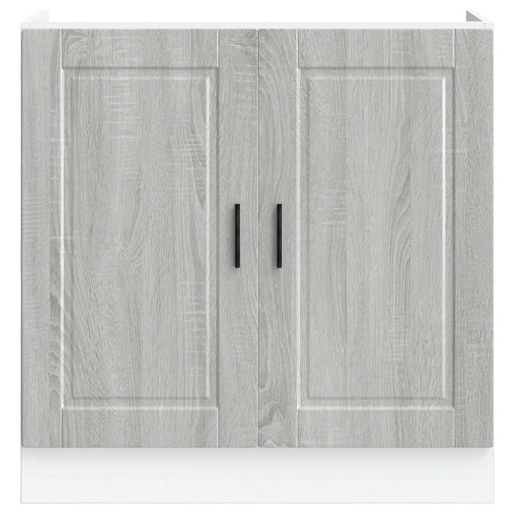 Sink Base Cabinet "Porto" Grey Sonoma 80x46x81.5 cm