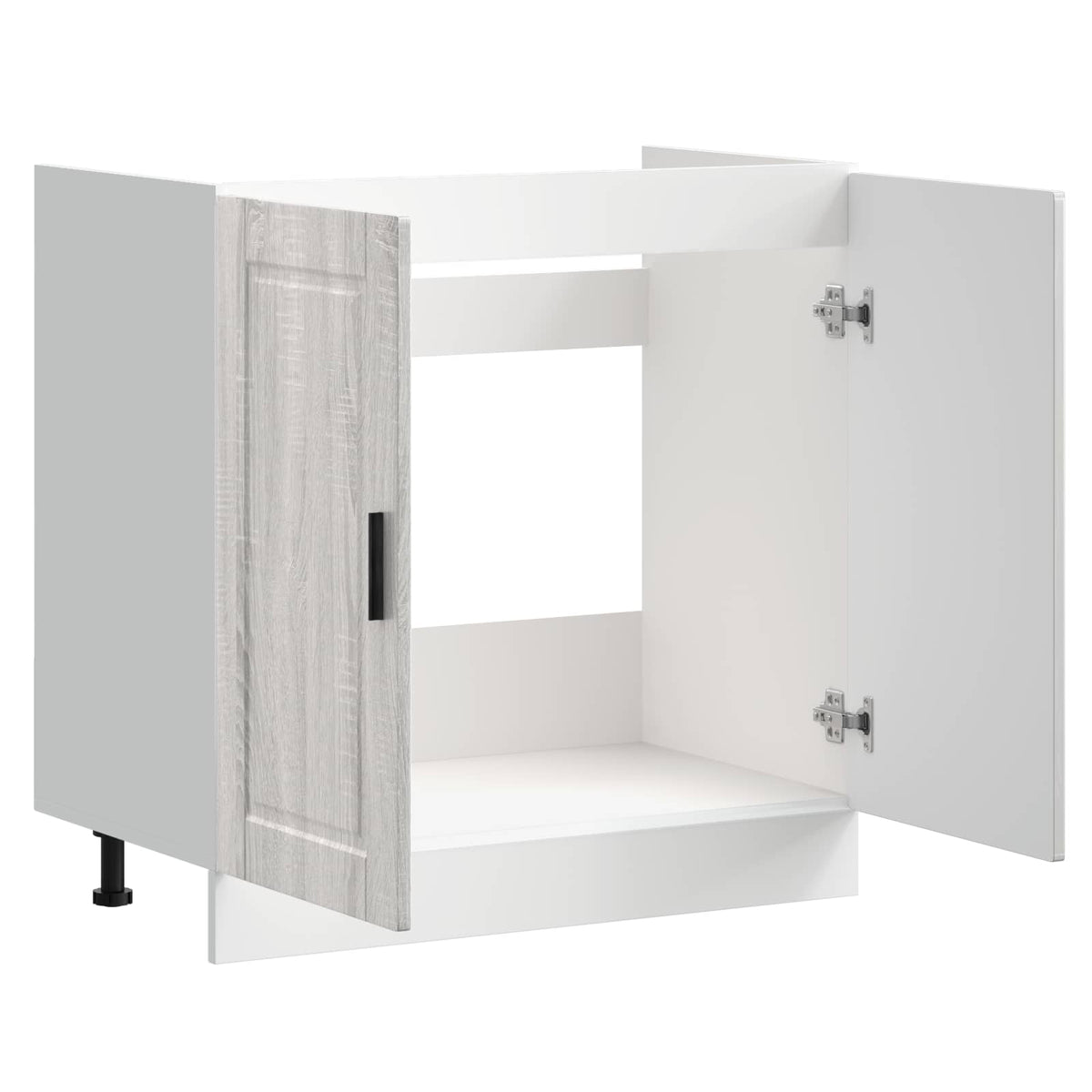 Sink Base Cabinet "Porto" Grey Sonoma 80x46x81.5 cm