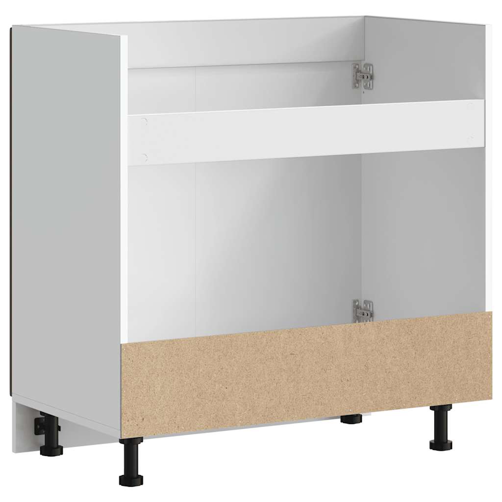 Sink Base Cabinet "Porto" Brown Oak 80x46x81.5 cm