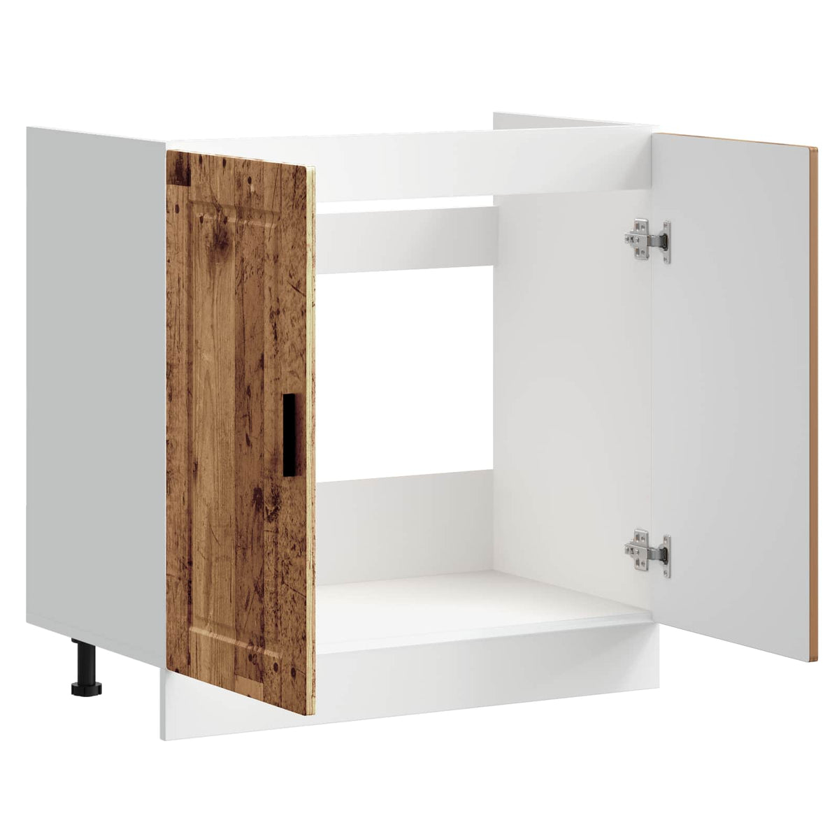 Sink Base Cabinet "Porto" Old Wood 80x46x81.5cm Engineered Wood