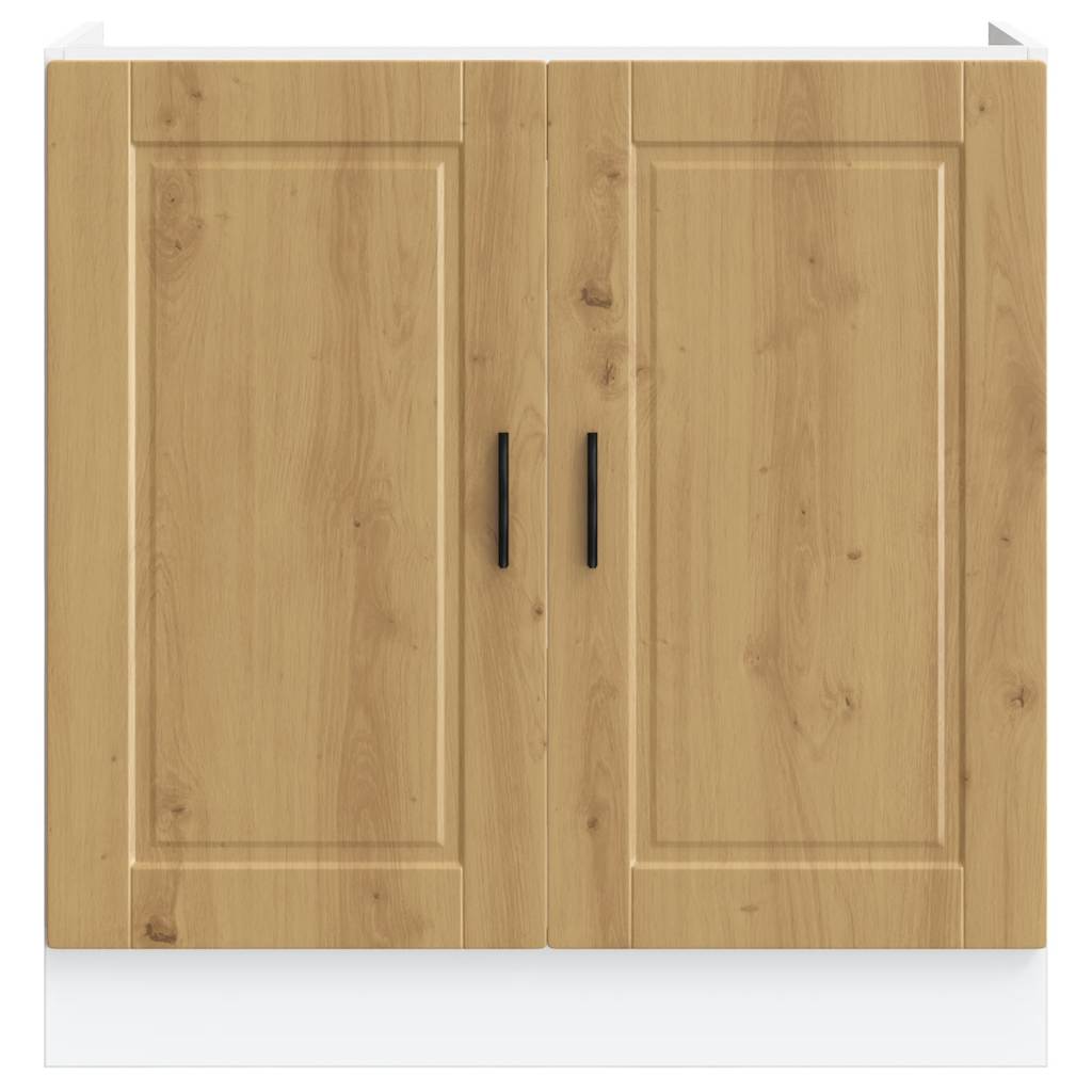 Sink Base Cabinet "Porto" Artisan Oak 80x46x81.5 cm