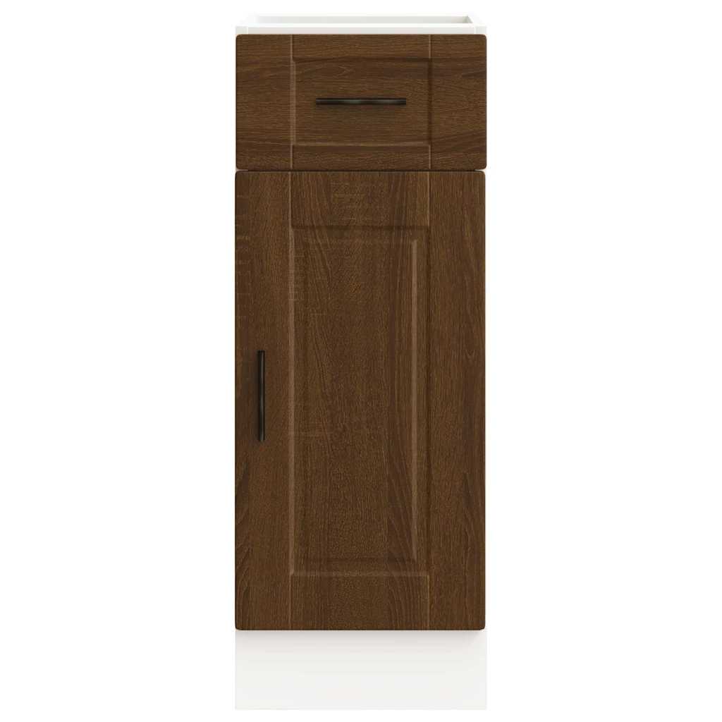 Kitchen Base Cabinet "Porto" Brown Oak Engineered Wood