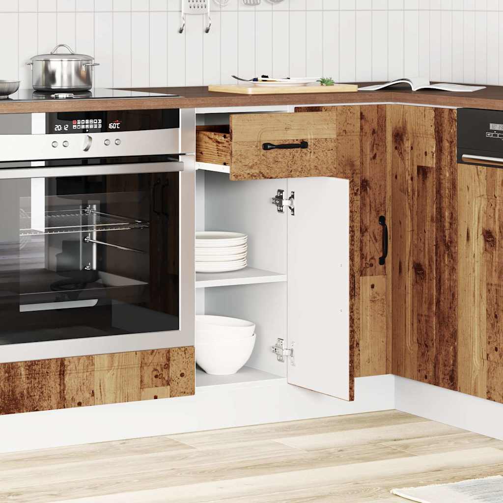 vidaXL Kitchen Base Cabinet Porto Old Wood Engineered Wood