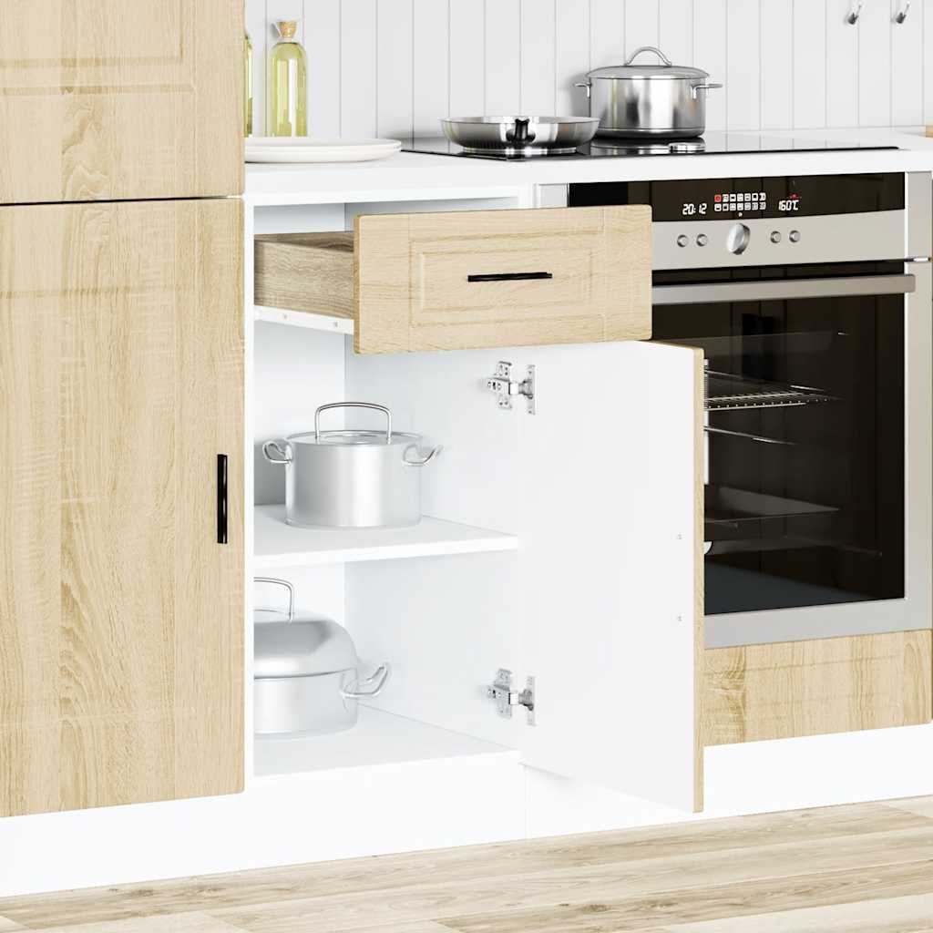 Kitchen Base Cabinet "Porto" Sonoma Oak Engineered Wood