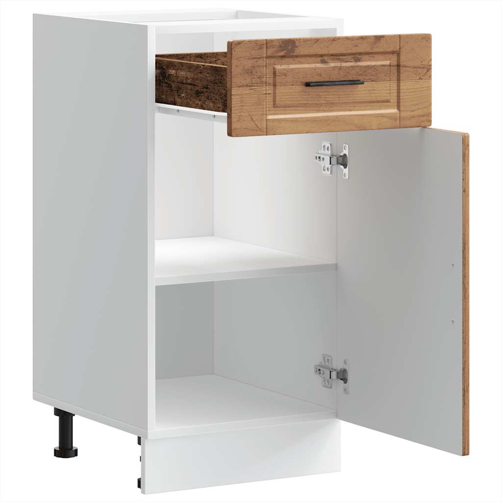 Kitchen Base Cabinet "Porto" Old Wood Engineered Wood